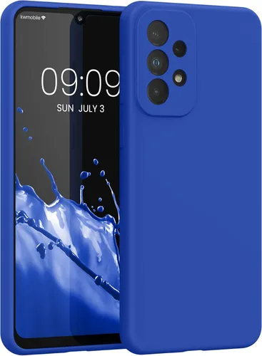 Vista 140 de kwmobile Funda Compatible con Samsung Galaxy A14 5G - Funda de teléfono de TPU y silicona con acabado suave - Verde Lima