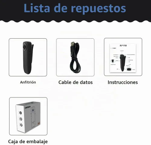 Vista 9 de Docooler 1080P Mini cámara corporal con grabadora de video con clip