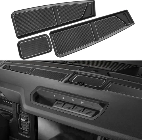 Vista 17 de Tapete de silicona para cubierta de salpicadero para Ford Bronco, accesorios 2021 2022 2023 2024 2025 2026 antipolvo bandeja de salpicadero