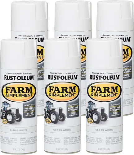 Vista 53 de Rust-Oleum Farm & Implement 280176 - Pintura esmaltada, galón, naranja (Allis Chalmers Orange)