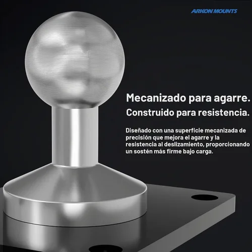 Vista 2 de ARKON Mounts - Adaptador de bola de metal de 4 agujeros a 0.669 in