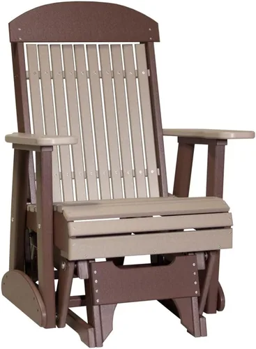 Vista 6 de Furniture Barn USA Poly Lumber - Planeador clásico de 2 pies, caoba antigua multicolor (Antique Mahogany)