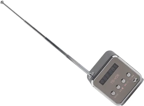 Vista 9 de Radio, radio Billig, radio, Td V26, pequeñas radios portátiles y batería, mini altavoz, reproductor de música, radio FM portátil, tarjeta de soporte