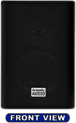Vista 6 de Acoustic Audio by Goldwood AA351B - Altavoces de 2 vías de alto rendimiento para interiores y exteriores de 500 W con graves potentes (1 par, negro)