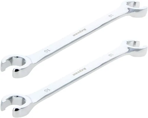 Vista 18 de Utoolmart Llave de tuerca acampanada, 0.236 in x 0.315 in métrica doble extremo abierto, 2 piezas