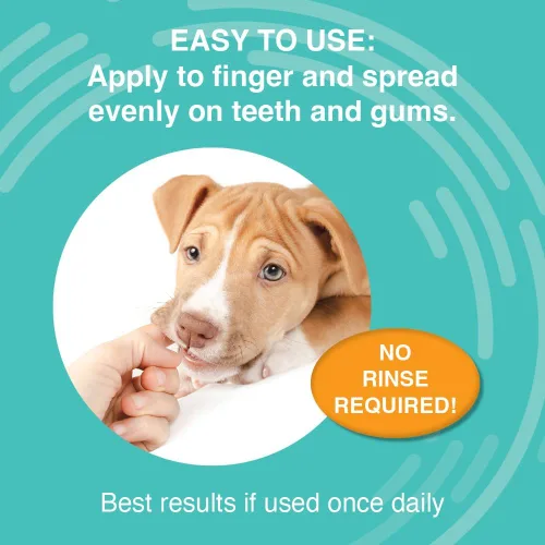 Vista 4 de Nootie Gel dental medicado para perros, ambientador de aliento para perros, limpia los dientes de los perros - Previene la placa y el sarro