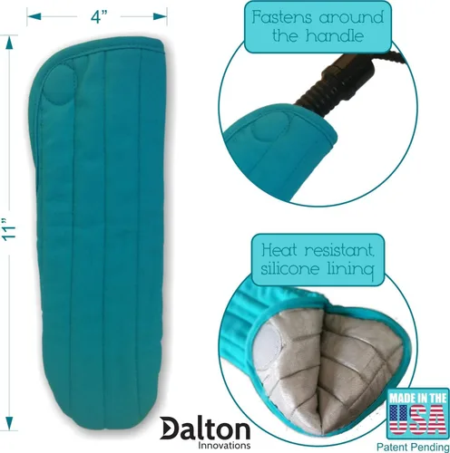 Vista 3 de Funda [resistente al calor] para rizadores, planchas o alisadoras, y planchas de peinar, forro recubierto de silicona y bolsa de algodón acolchada
