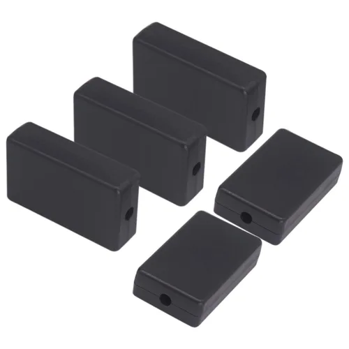 Vista 42 de Zulkit 12 cajas de proyecto de plástico ABS para proyectos eléctricos, caja de conexiones de energía, color negro, 1.97 x 1.10 x 0.59 pulgadas 12