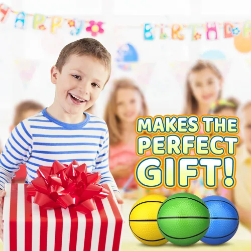 Vista 7 de Dilabnba Mini baloncesto de espuma de 5 pulgadas para niños y adultos, pelota para interiores y exteriores, pelotas de baloncesto reemplazables