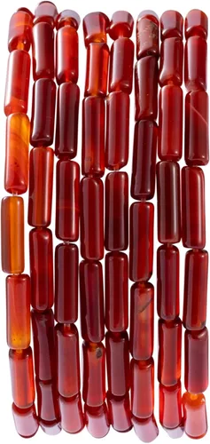 Vista 34 de Cuentas de tubo rectangular de jade africano natural, 0.157 x 0.512 in, 15.0 in/str sueltas semi piedras preciosas para hacer pulseras, collares