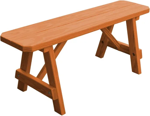 Vista 8 de Furniture Barn USA Pine - Banco tradicional de 2 pies, color negro