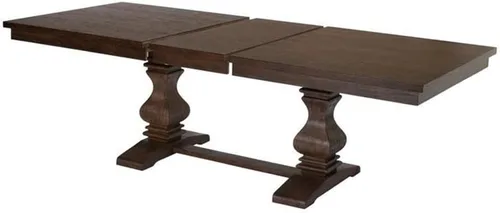 Vista 4 de Juego de comedor de 9 piezas de nogal y beige de la mejor calidad