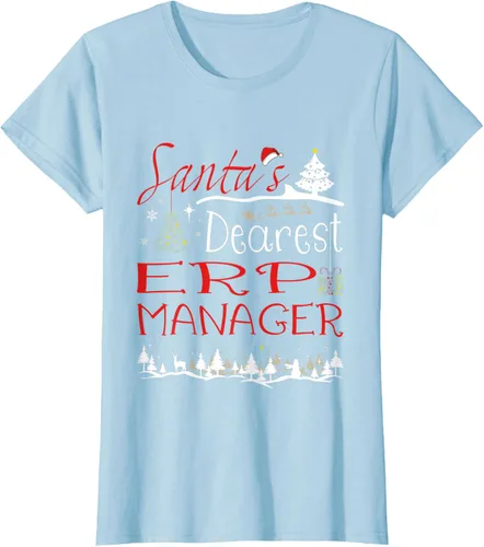 Vista 3 de ERP Manager Xmas Job Cute Christmas T-Shirt
