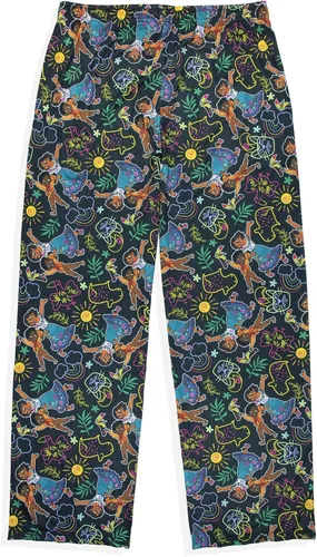 Vista 2 de Disney Encanto - Pantalones de pijama para mujer con personajes y dibujos, Negro