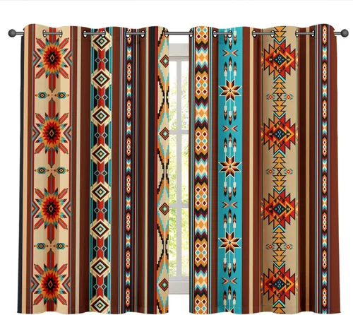 Vista 14 de Cortinas opacas de 42 x 63 pulgadas (2 paneles) con ojales para oscurecer la parte superior para dormitorio y sala de estar, deportes, béisbol