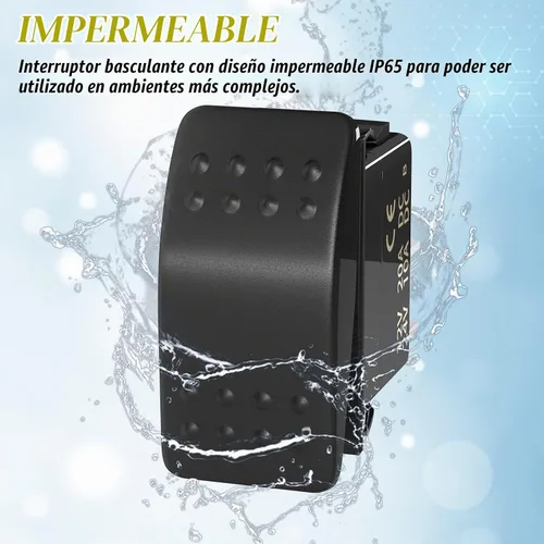 Vista 5 de Joinfworld Interruptor basculante de 12 V, barco marino, 2 pines, interruptor basculante de 20 A, SPST, interruptor de palanca de encendido