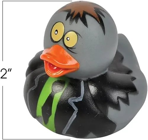 Vista 3 de ArtCreativity 12 patos de goma de Halloween, patos de goma zombi para niños, variedad de diseños y colores, suministros de dulce o truco, recuerdos