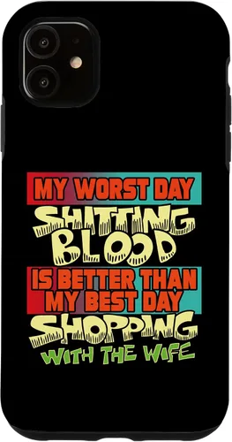 Vista 6 de iPhone 12 Pro Max Shitting Blood Sarcástico Ofensivo Irónico Divertido Extraño Silly Case