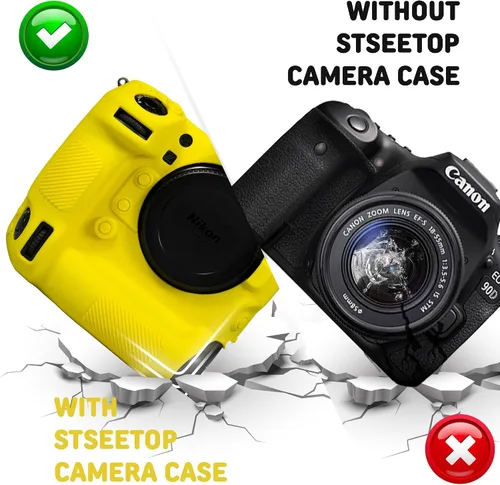 Vista 18 de Funda de cámara para Nikon Z9 - Funda protectora de silicona DSLR, jaula desmontable, a prueba de golpes, a prueba de polvo (negro)