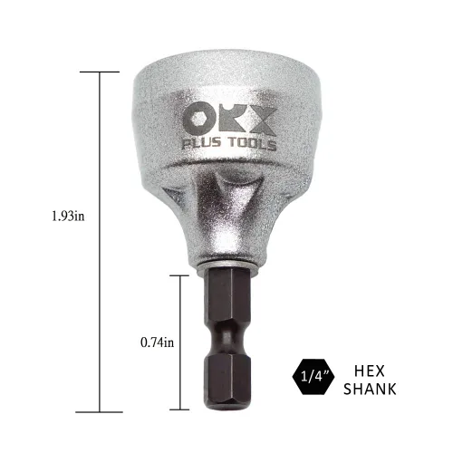 Vista 4 de 2 piezas de juego de herramientas de desbarbado y achaflanado, broca de desbarbado externa, broca avellanada para ajuste de 1/8"-3/4" (3mm-19mm)