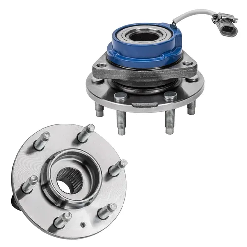 Vista 57 de Detroit Axle - Par de cojinetes de rueda delantera/trasera para Ford Edge 11-14, 09-19 Flex, 13-19 Police Interceptor Sedan, 14-18 Police Sedan