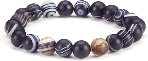Vista 11 de Colección Cherry Tree - Pulseras de cuentas de gemas para mujeres y hombres, tamaños pequeños, medianos y grandes, cuentas redondas de 8 mm Cuarzo