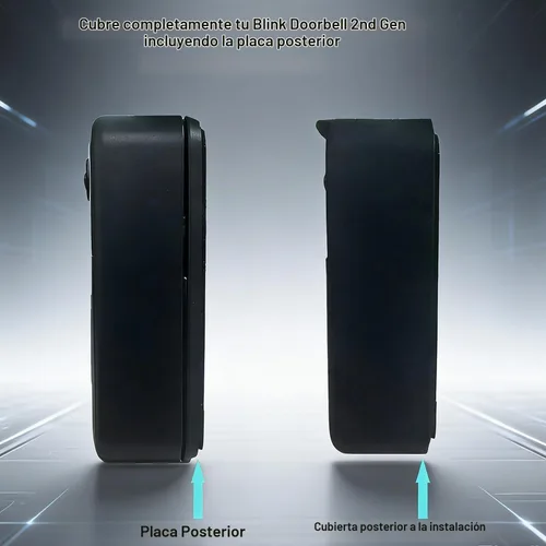 Vista 4 de Funda de silicona para timbre de video Blink de 2ª generación, protección completa y piel resistente a la intemperie con borde de absorción
