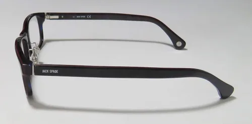 Vista 4 de Jack Spade Larson - Marco rectangular de montura completa para hombre y mujer (53-17-150, negro)