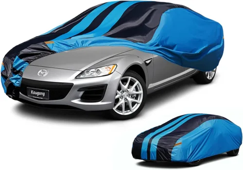 Vista 40 de Kaugung Funda impermeable para automóvil BMW Serie 3 (1999-2025), cubierta exterior completa para automóviles, ligera, resistente al sol, UV