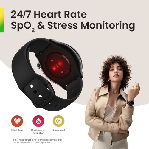 Vista 4 de Amazfit GTR Mini - Reloj inteligente de 43 mm, batería para 14 días, GPS, aplicación de fitness AI habilitada, monitoreo de frecuencia cardíaca
