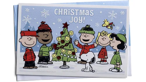 Vista 3 de DaySpring - Peanuts Christmas Joy! - 18 tarjetas y sobres de Navidad en caja, NLT
