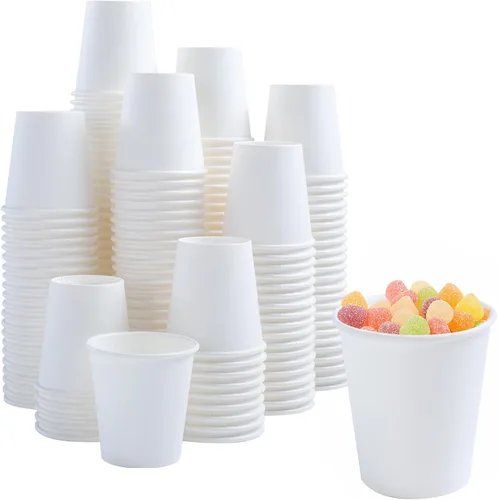 Vista 16 de Lamosi Paquete de 240 tazas de papel de 10 onzas, tazas de café desechables de 10 onzas, tazas para bebidas calientes/frías para agua, jugo o té