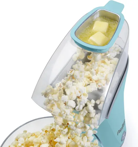 Vista 3 de Presto 04867 Poplite Plus Hot Air Popcorn Popper - Taza Medidora Incorporada + Derrite Mantequilla, Fácil de Limpiar, Enrollador de Cable