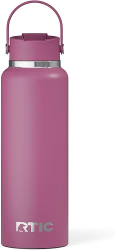 Vista 24 de RTIC - Botella de agua Outback de 32 oz (1 L), con revestimiento de cerámica, aislada, de acero inoxidable, doble pared con aislamiento al vacío