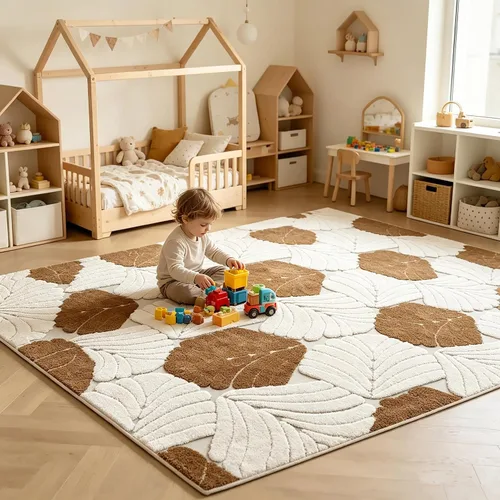 Vista 82 de UKELER Tapete antideslizante para puerta, alfombras de acento modernas para entrada, estilo romántico campestre americano, alfombras de algodón