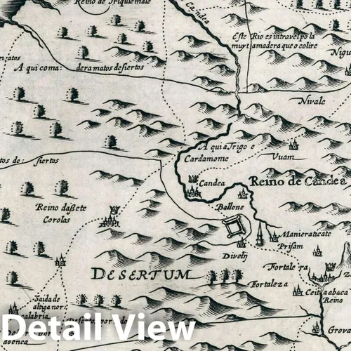 Vista 2 de Mapa histórico: Ceilan. Atlas sive Cosmographicae Meditationes de Fabrica Mundi et fabricati Figura, Atlas 1636 - Arte de pared vintage - 24 x 18