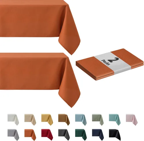 Vista 35 de maxmill Mantel cuadrado de jacquard resistente a las manchas, impermeable, resistente a las arrugas, lavable, suave, mantel decorativo de tela