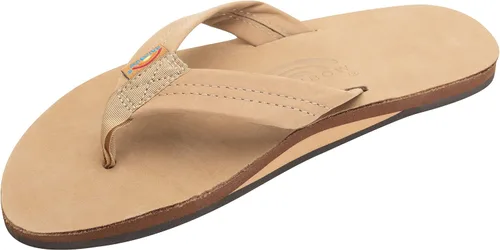 Vista 17 de Sandalias Rainbow para hombre de una sola capa de cuero Premier Cafe