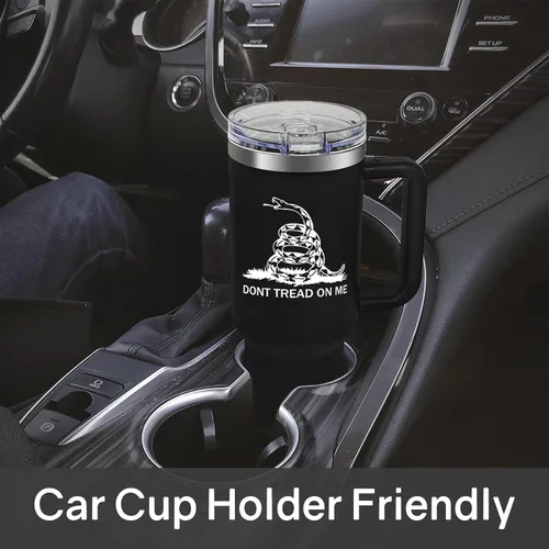 Vista 6 de Vaso de 40 onzas con asa y pajilla, regalos para papá de hija, hijo, niños, taza de café de viaje de acero inoxidable con aislamiento al vacío