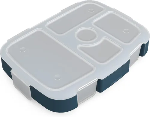 Vista 20 de Bentgo® Kids Prints Bandeja con Cubierta Transparente - Reutilizable, Sin BPA, Recipiente de Preparación de Comidas de 5 Compartimentos con Control