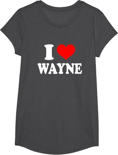Vista 72 de Wayne - Camiseta I Heart Wayne - I Love Wayne, Negro, S