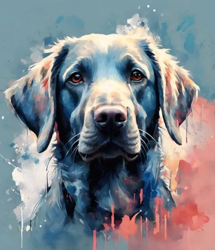 Vista 9 de ZMHZMY Kits de pintura por números, Labrador Retriever DIY lienzo digital pintura al óleo regalo para niños, estudiantes, adultos principiantes