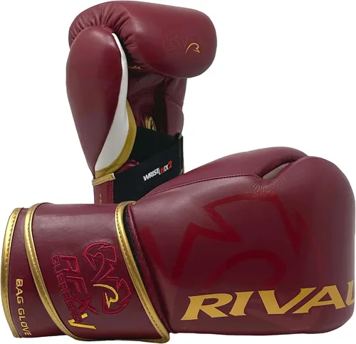 Vista 5 de Guantes de boxeo RIVAL RFX-Guerrero-V para bolsa de entrenamiento, con relleno de espuma multicapa (HDEF), cuero premium, sistema Wrist Lock 2