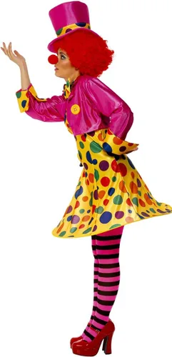 Vista 2 de Disfraz de payaso para mujer de Smiffy's, Multicolorido