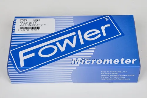 Vista 7 de Fowler 52-253-001-1, micrómetro exterior premium en pulgadas con rango de medición de 0-1