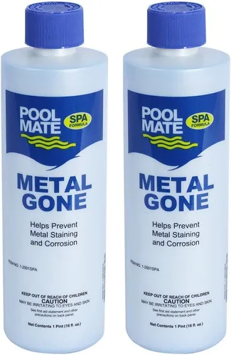 Vista 5 de Pool Mate 1 pinta de metal para jacuzzis, evita manchas de metal, fabricado en Estados Unidos