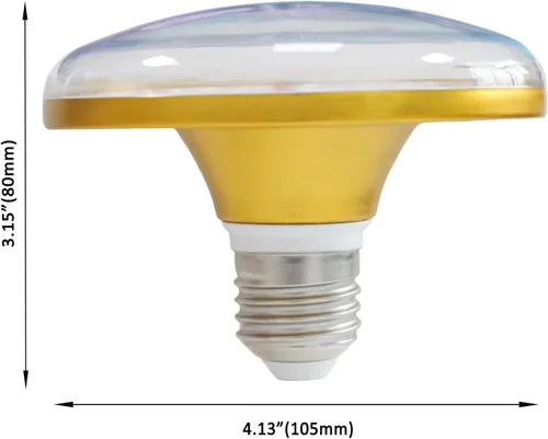 Vista 6 de Luces LED de cultivo para plantas de interior, lámpara de cultivo de plantas de espectro completo, E26/E27 10W luz de crecimiento, luz