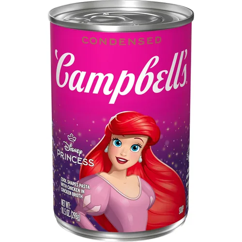 Vista 26 de Campbell's Sopa condensada para niños, pasta de Disney Princess Cool Shapes con pollo en caldo de pollo, lata de 10.5 onzas (paquete de 4)