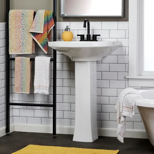 Vista 4 de SKL Home Rhapsody - Juego de 2 toallas de baño, 2 toallas de mano, multicolor