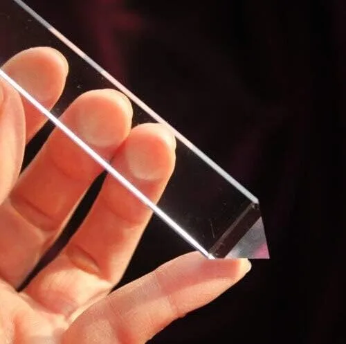 Vista 5 de PHONME 3.95" 4 caras estilo Vogel Natural Clear Quartz Crystal Point 1.98 oz lleno de textura